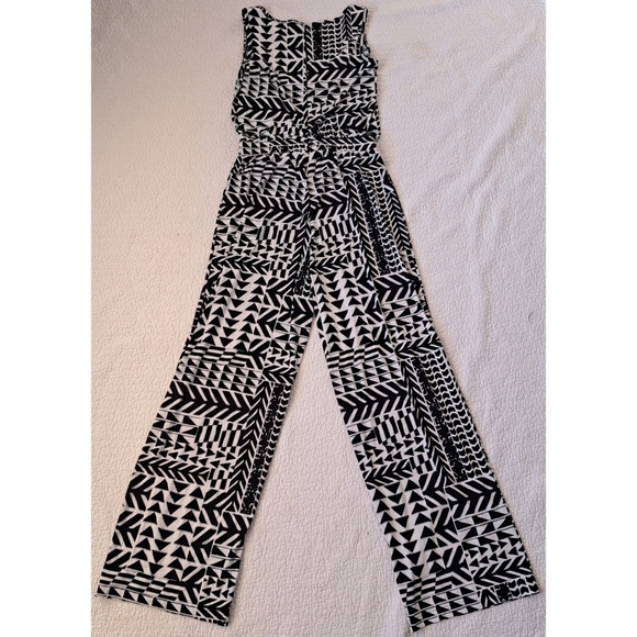 Calvin Klein Wide Leg Tribal Jumpsuit - Picture 3 of 8